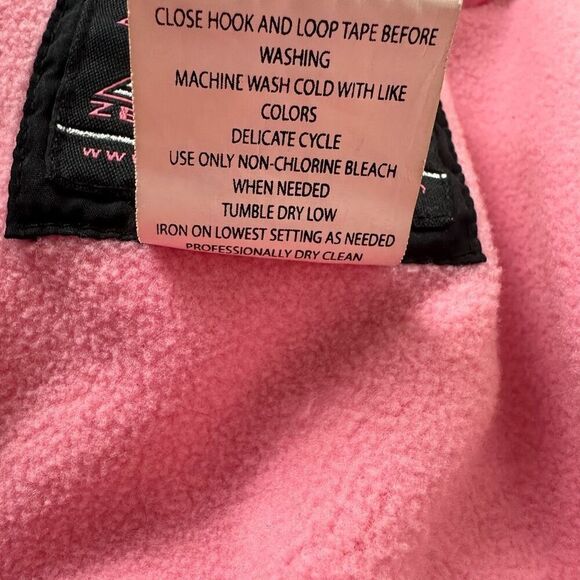 Zero Xposure Girls 16 Black Puffer Snowboard Hooded Jacket Black Pink Winter - Picture 11 of 14